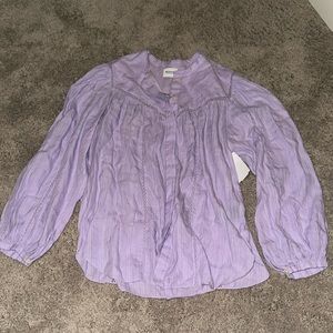 Isabel Marant Leonard Pleated Long Sleeve Blouse 40